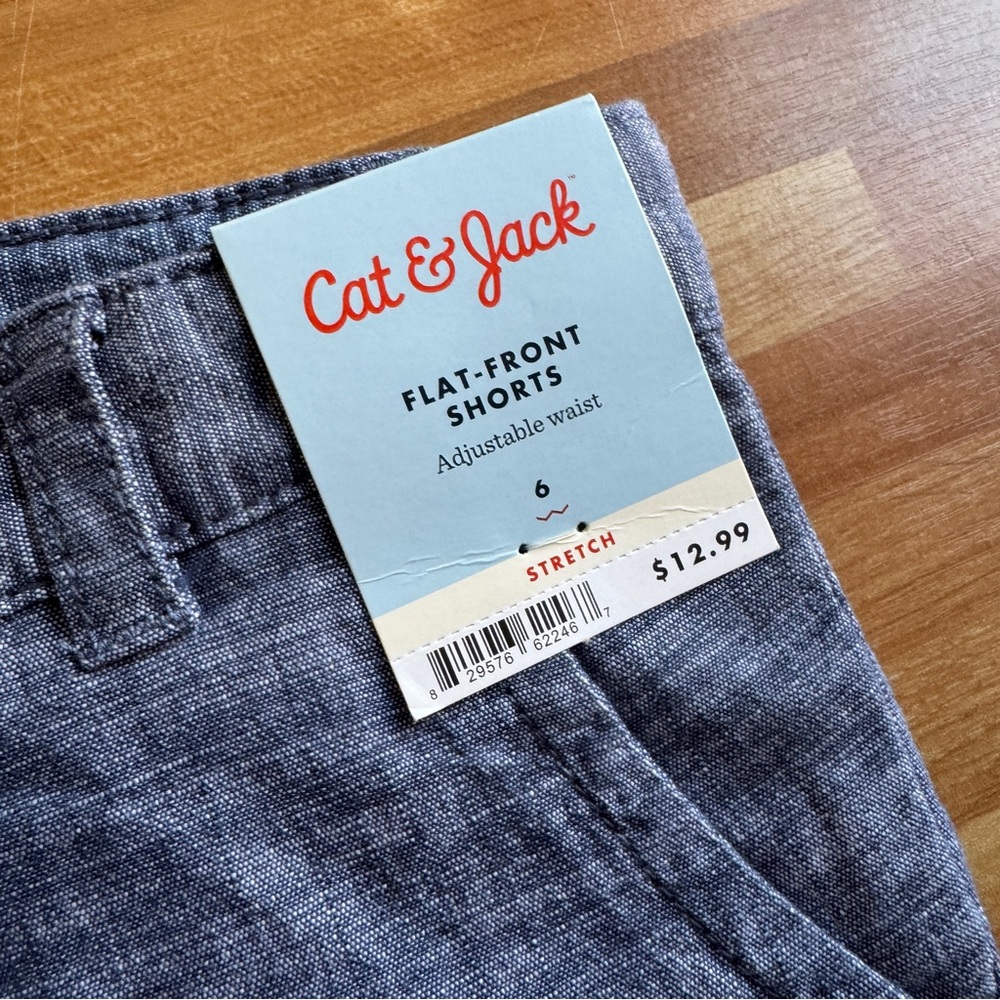 Cat and jack boys shorts and jogger bundle adjustable waist size 6 denim mauve - Picture 7 of 15